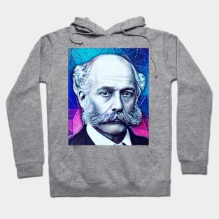 Joseph Bazalgette Snowy Portrait | Joseph Bazalgette Artwork 12 Hoodie